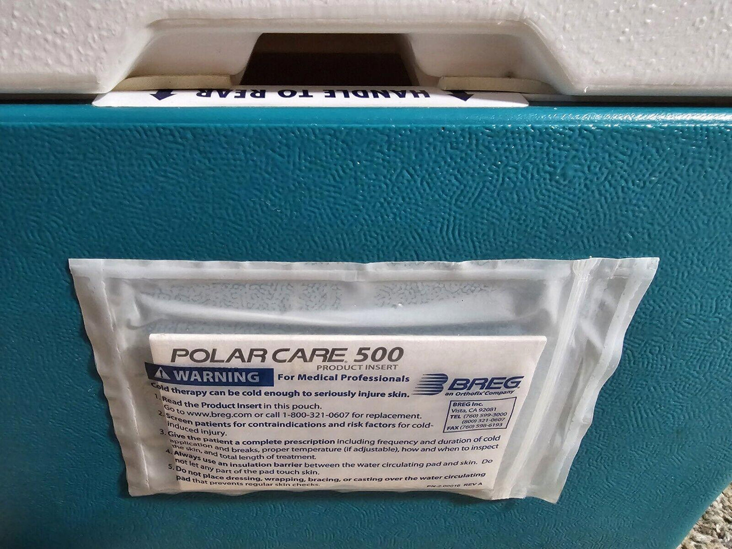 polar cold igloo cooler MISSING WRAPS/PADS