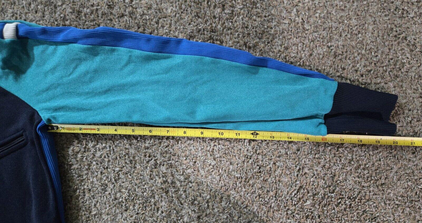 Vintage Odlo Ski Suit Navy Teal Blue White Mens Medium 50