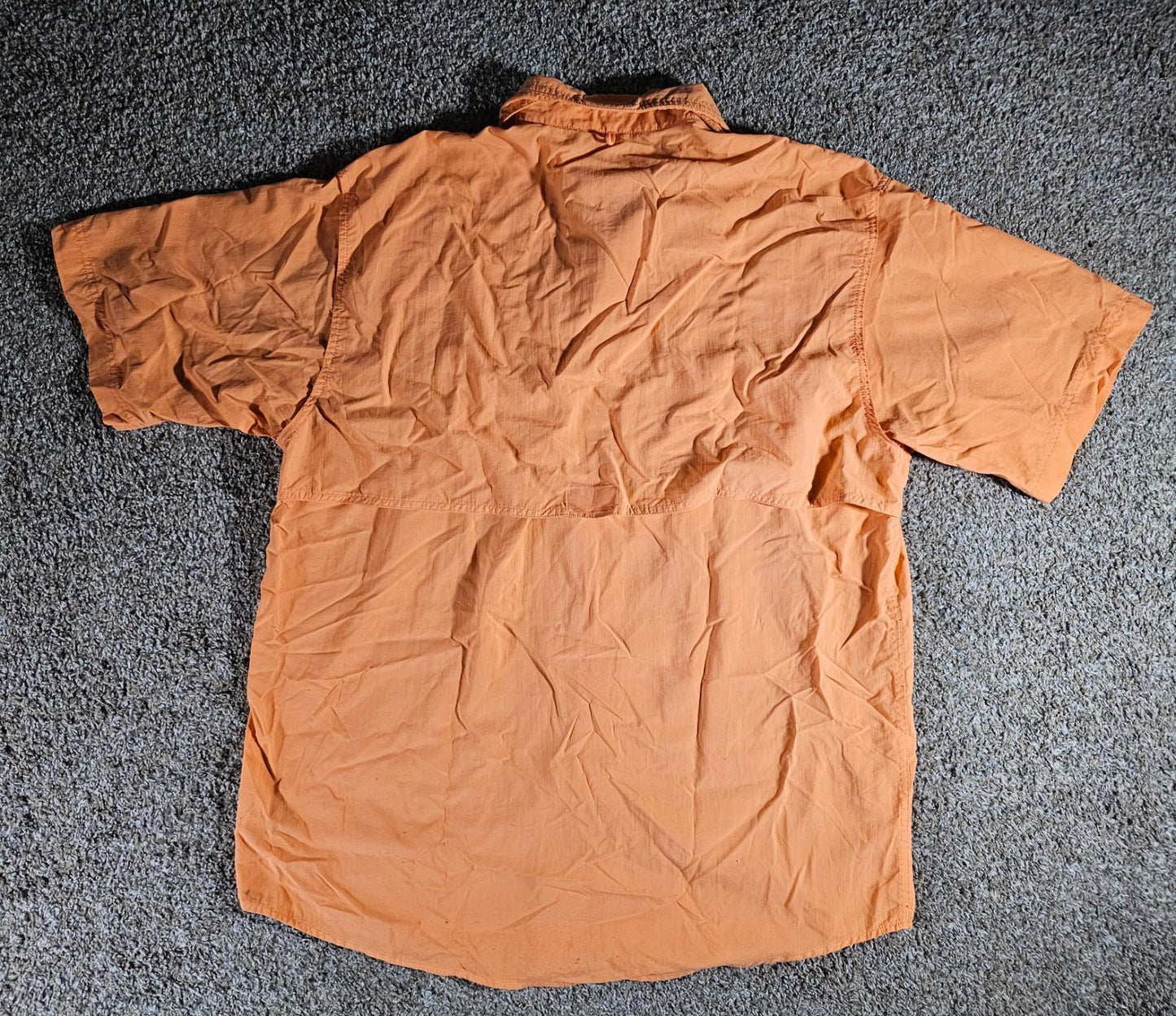 Bimini Bay Outfitters XL Orange Short Sleeve Fishing Shirt