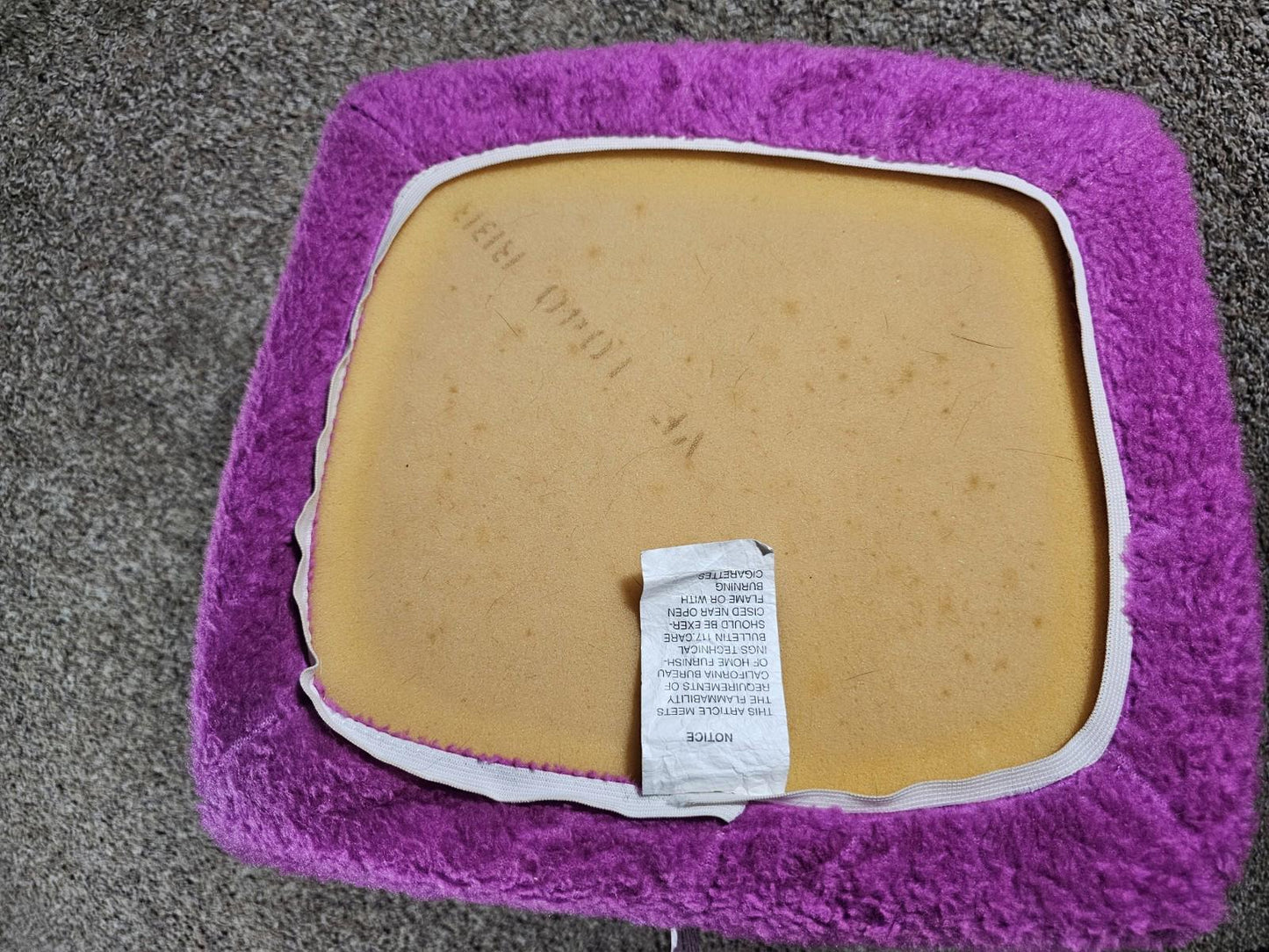 Vtg Purple Barney Child’s Foam Chair Logo Child Toddler Seat