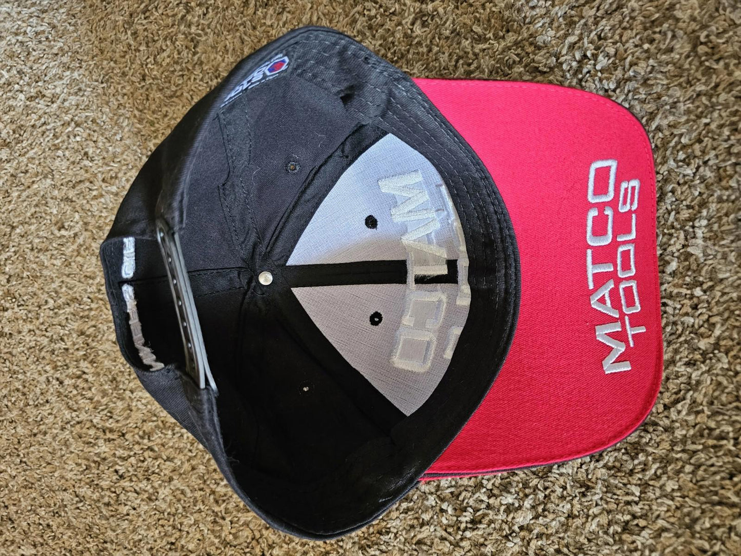 Matco Tools Winner's Circle Snapback Black Red Baseball Hat