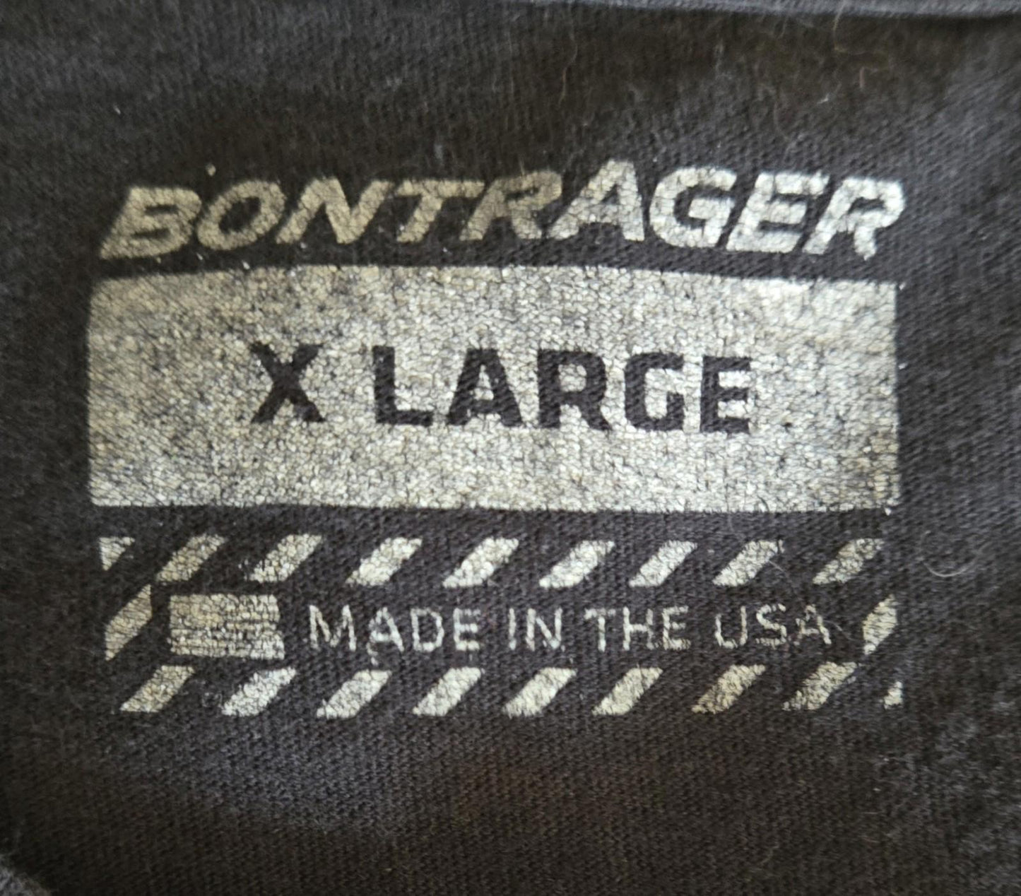 Black Bontraeger Men's T-Shirt With Yellow Writing