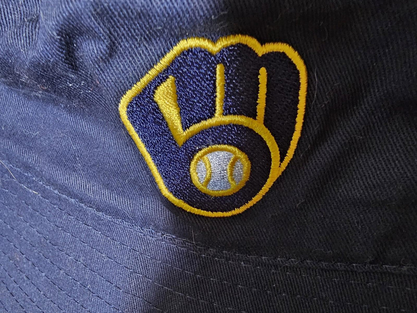 Milwaukee Brewers Bucket Hat Glove Logo Miller Lite Beer