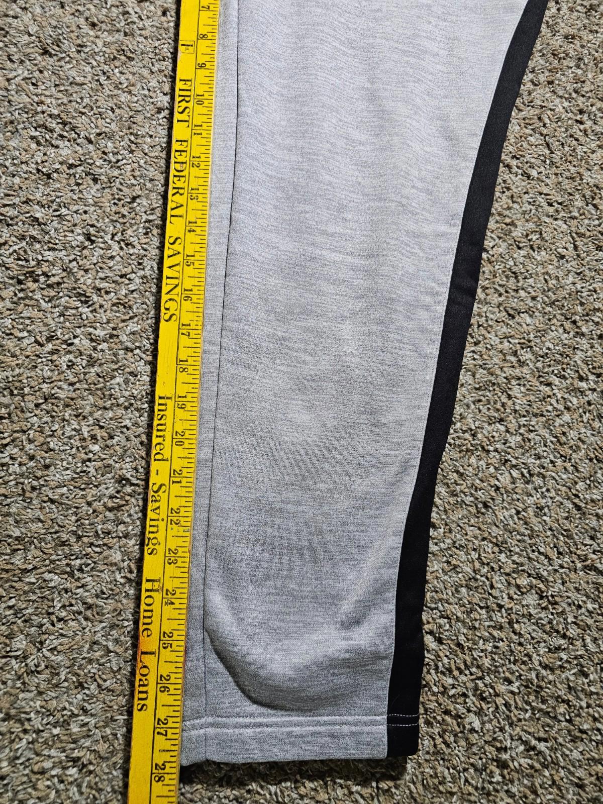 And1 Jogger Sweatpants Mens L GRAY Zip Pockets