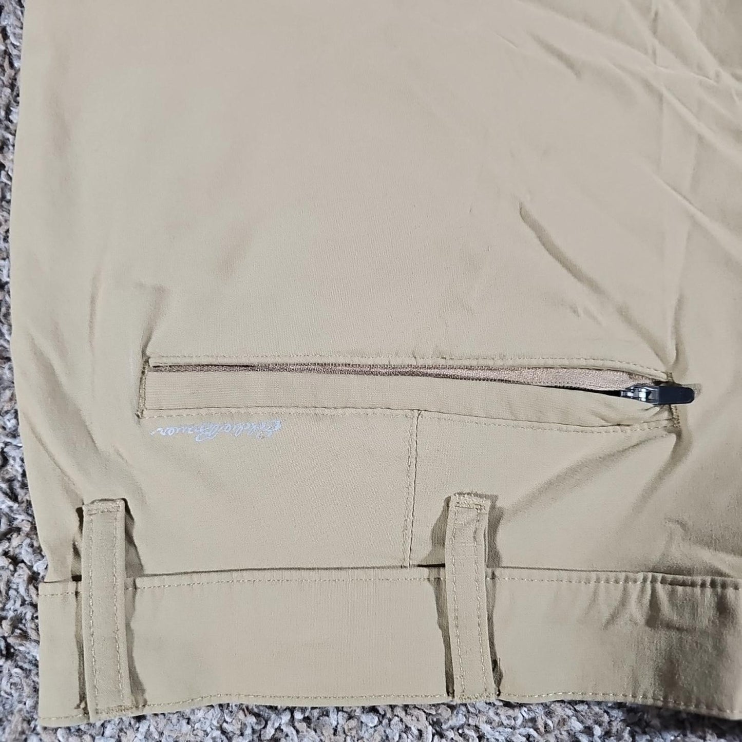 Eddie Bauer Men's Travex Khaki Shorts Size 38 Brown Hiking Outdoor Lightweight
