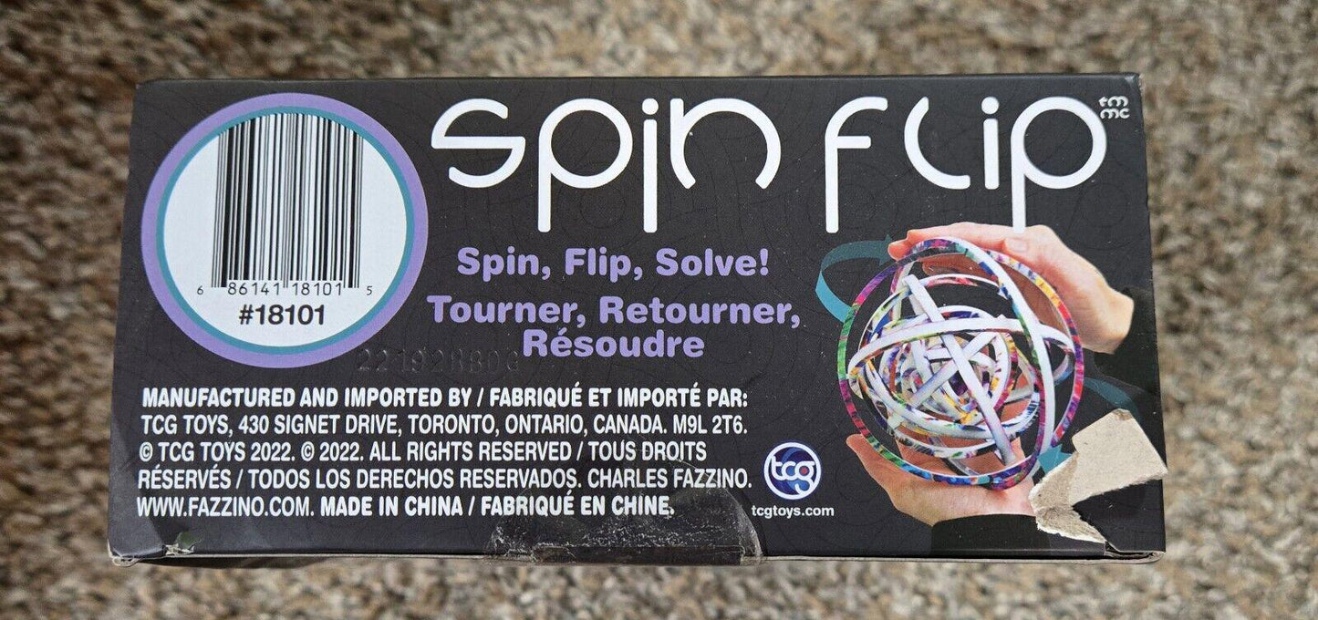 Spin Flip Puzzle: Charles Fazzino 2L- 14 Rings - 2-In-1: Double-Sided Puzzle,8+