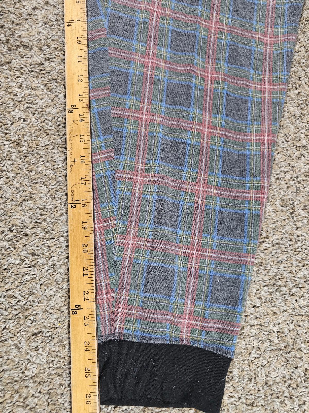 fruit of the loom XL plaid drawstring lounge pants