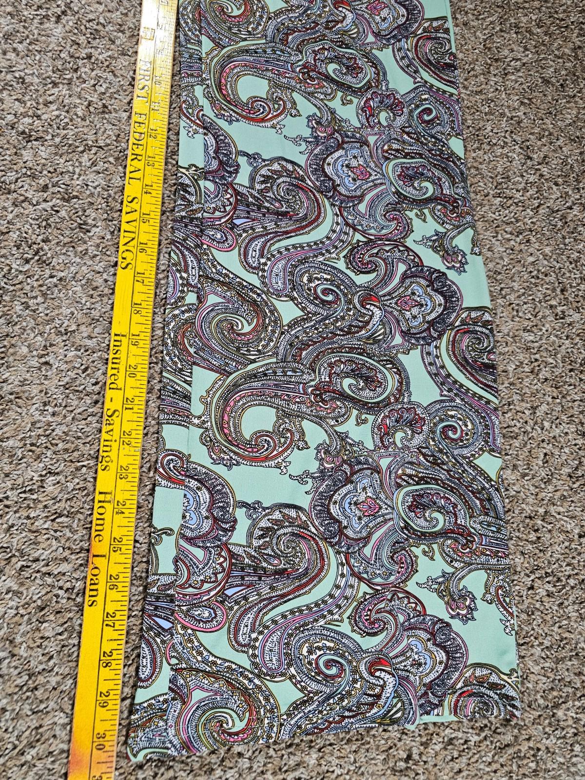 white mark paisley palazzo pants M
