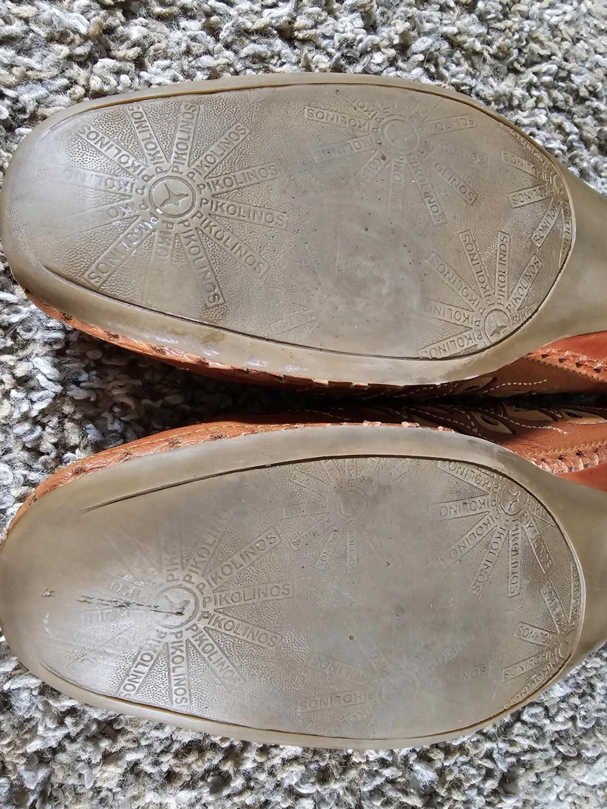 pikolinos spanish design women's shoes 38 brown slip on