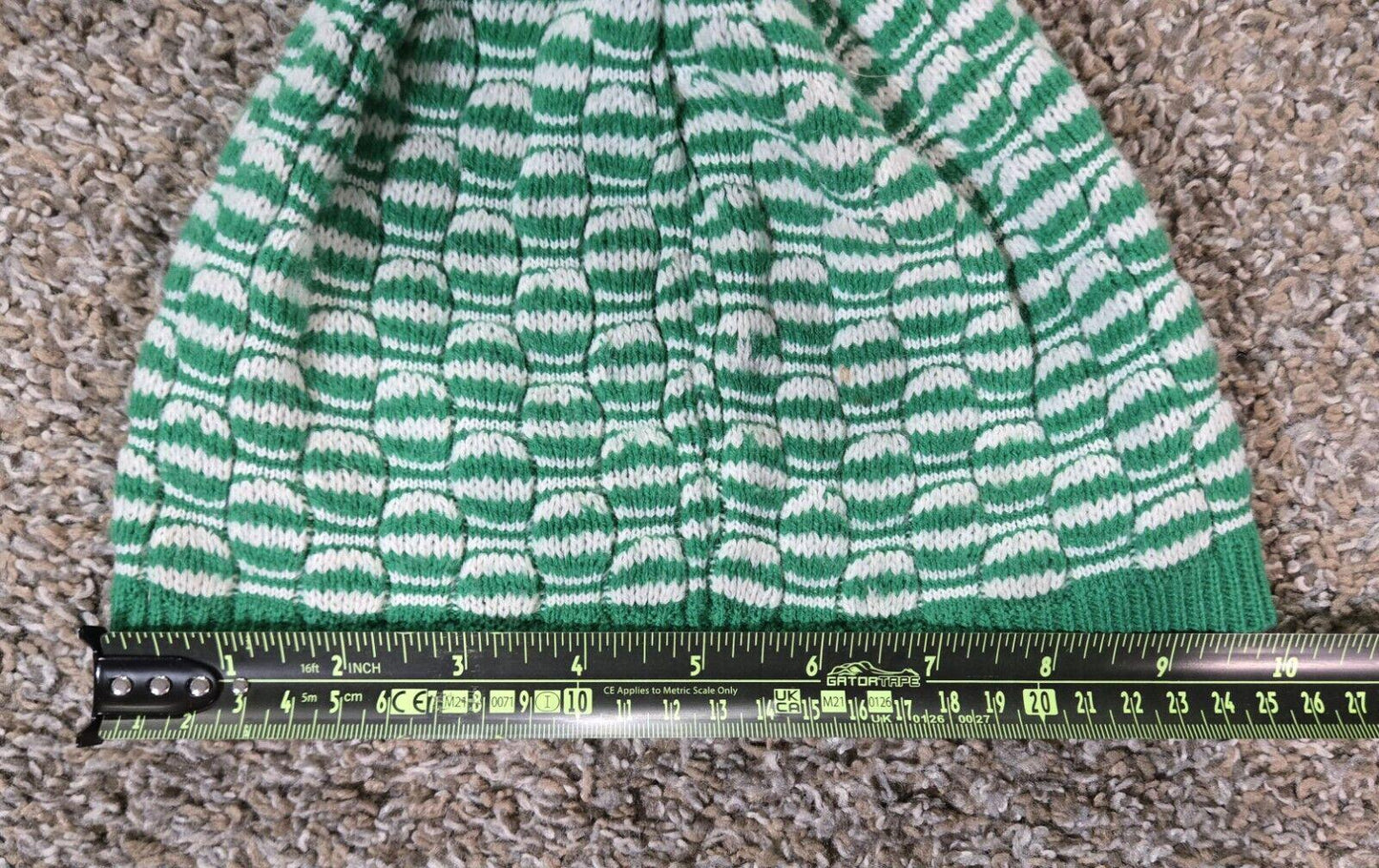 Dakine Green And White Beanie One Size