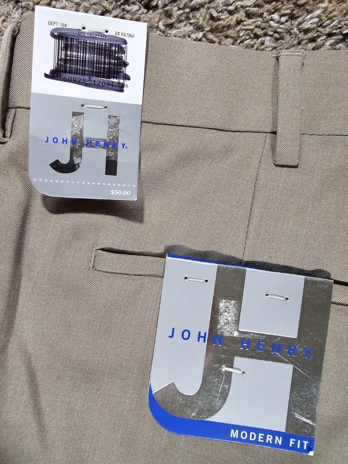 38x32 John Henry Modern Fit Dress Slacks NWT