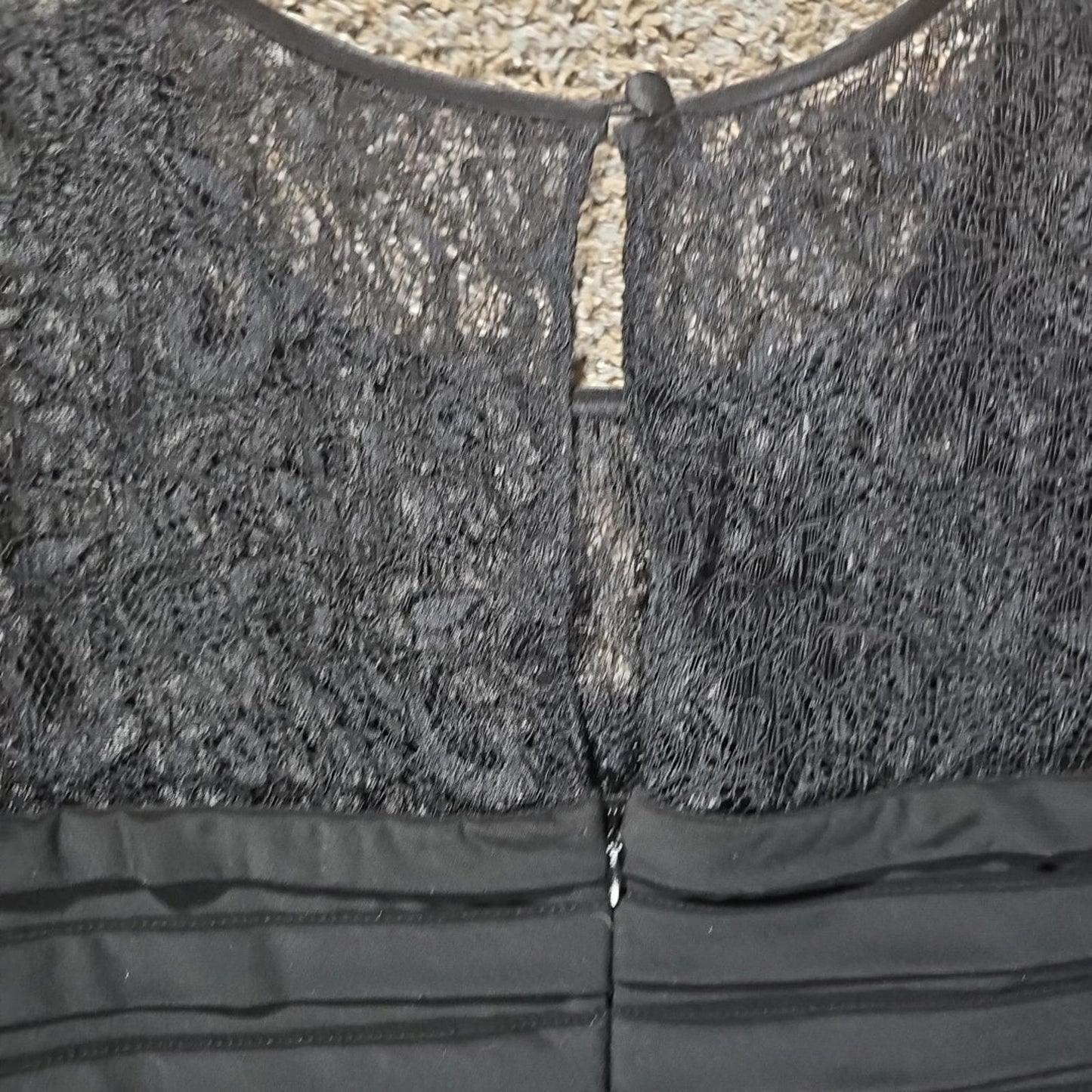Adrianna Papell Womens Black Solid Shutt Tuck Dress Size 20W NWT Macy's