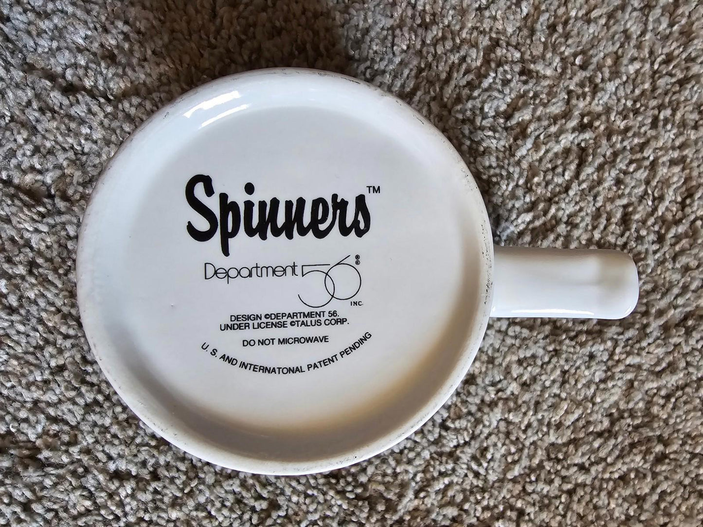 Dept 56 Baseball Spinners Ceramic Coffee Mug