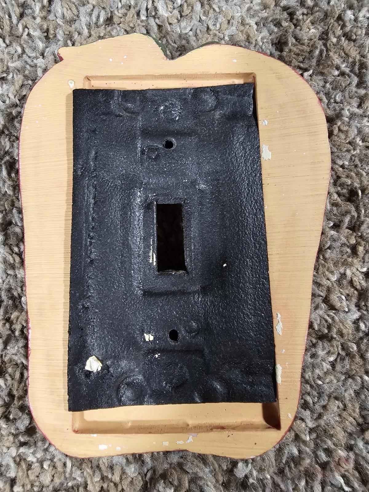 Apple Light Switch Plate Cover Handpainted