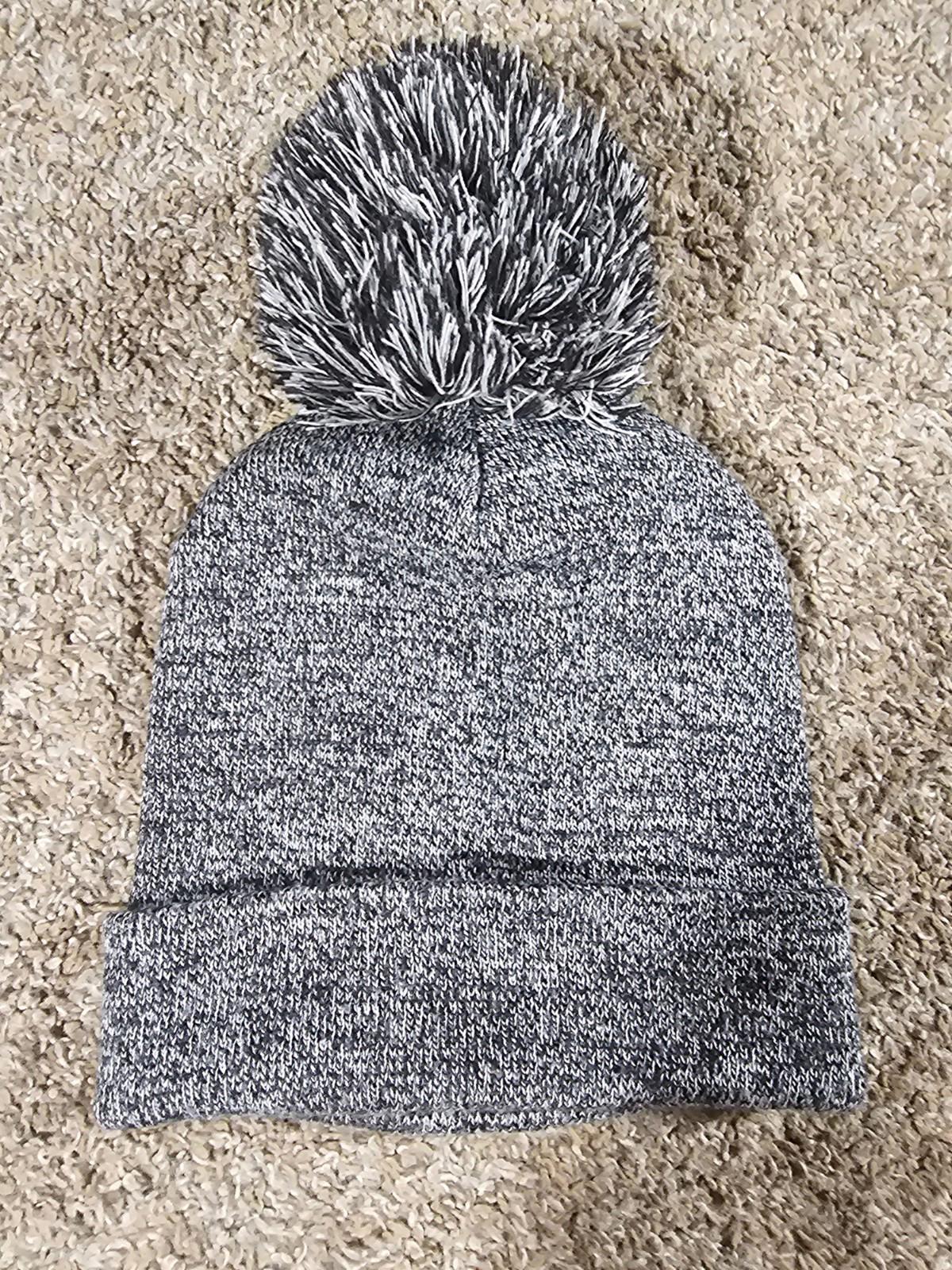 adidas black white pom beanie