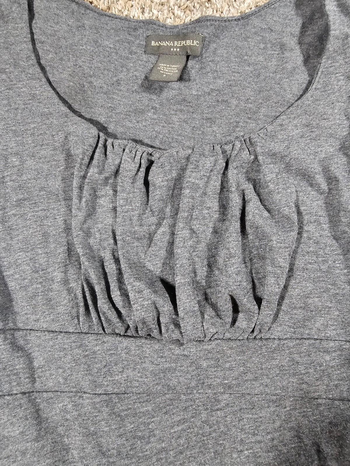 Banana Republic Sleeveless Tieback Top Gray Small