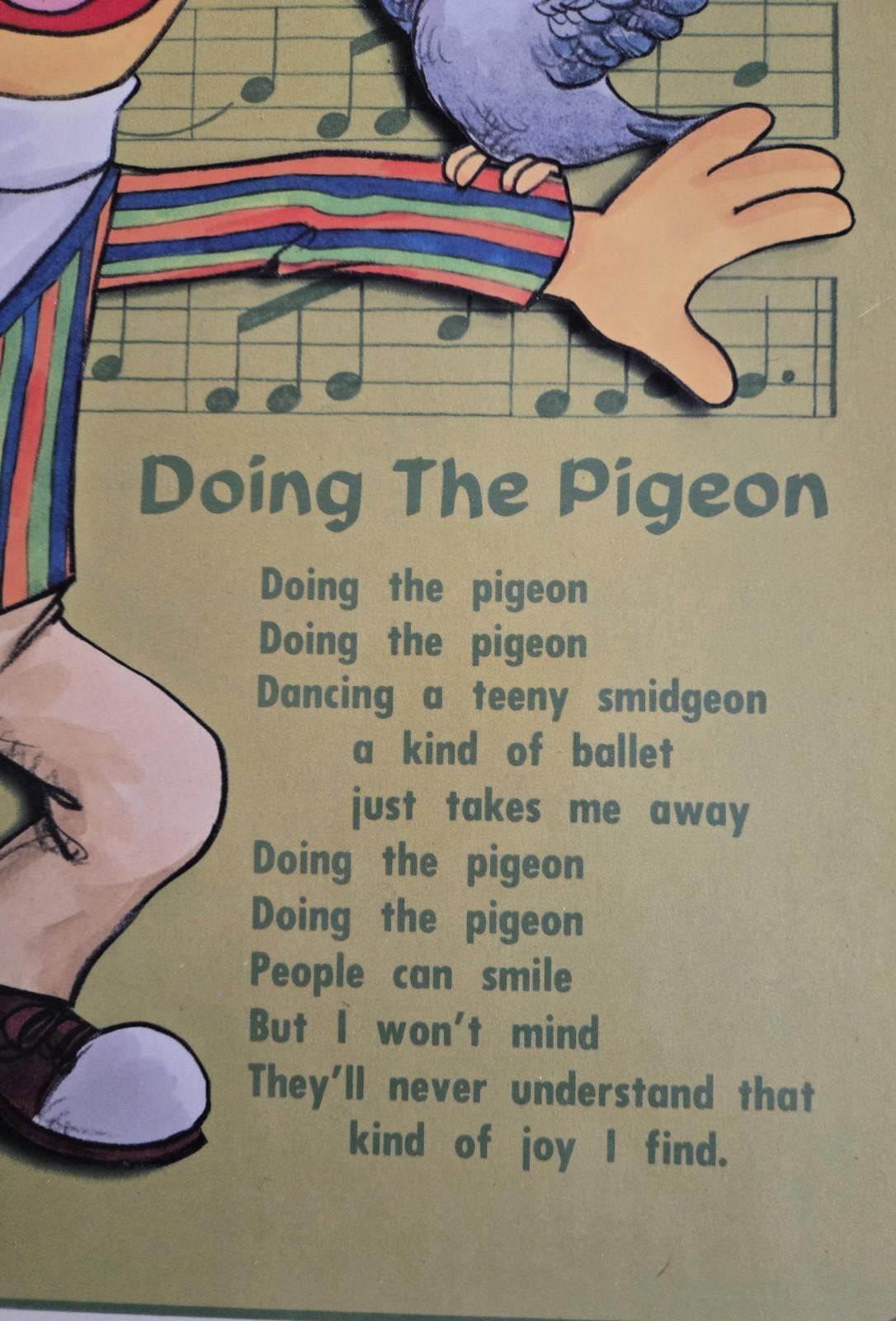 The Muppets Seasame Street Bert Doing The Pigeon 1989