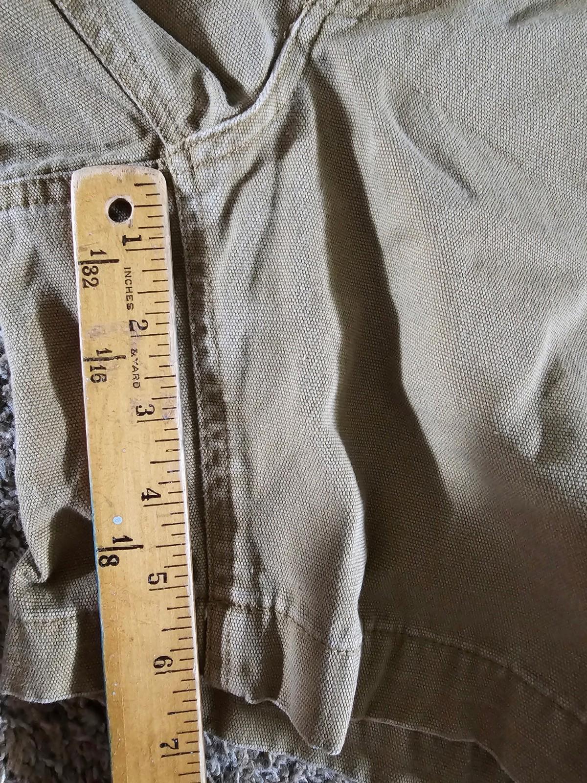 Orvis Trout Bum Duck Canvas Khaki Shorts Sz 34