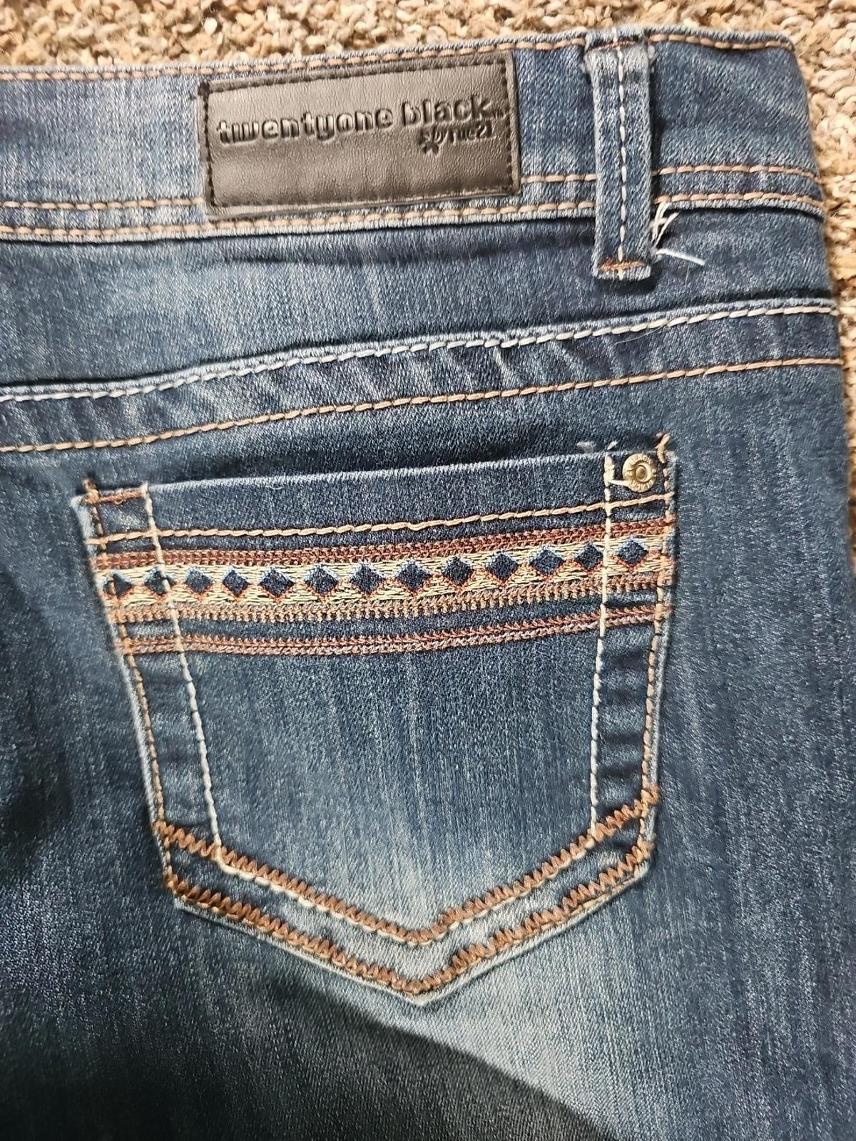 Twentyone Black By Rue 21 Womens Sz 9/10R Blue Jeans