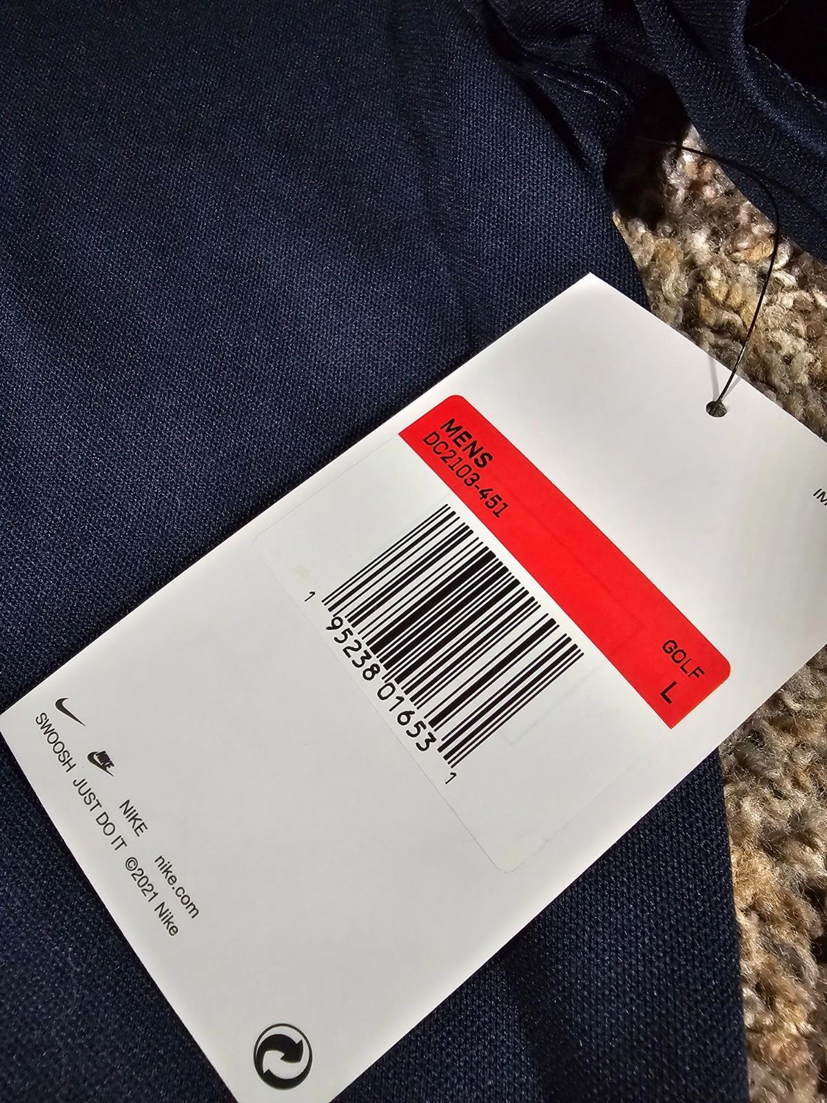 NIKE Golf Polo Shirt "Malcolm Look to the Blue" NWD Large
