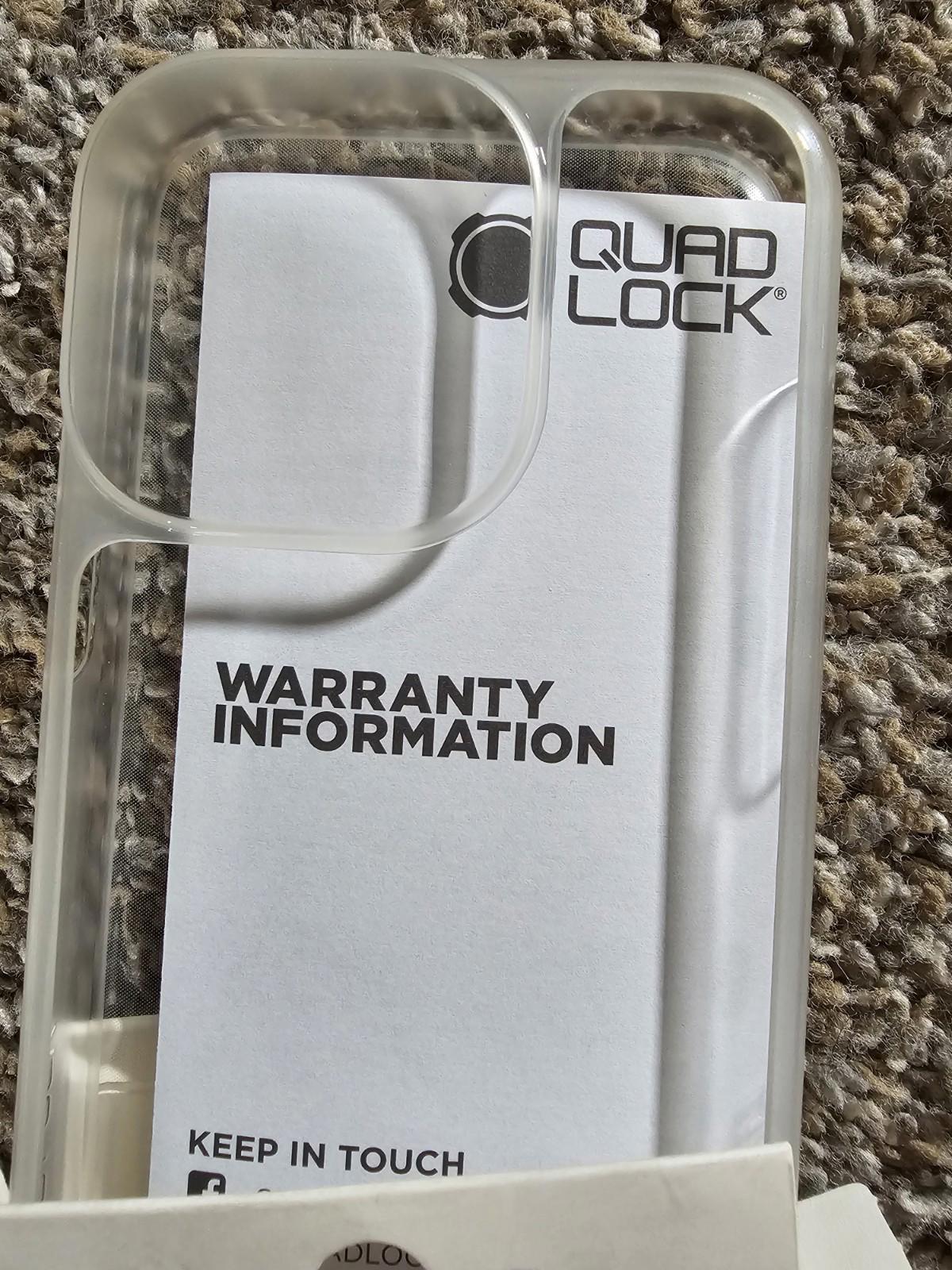 quad lock iPhone pro 2021 5.8" poncho NIB Old Stock