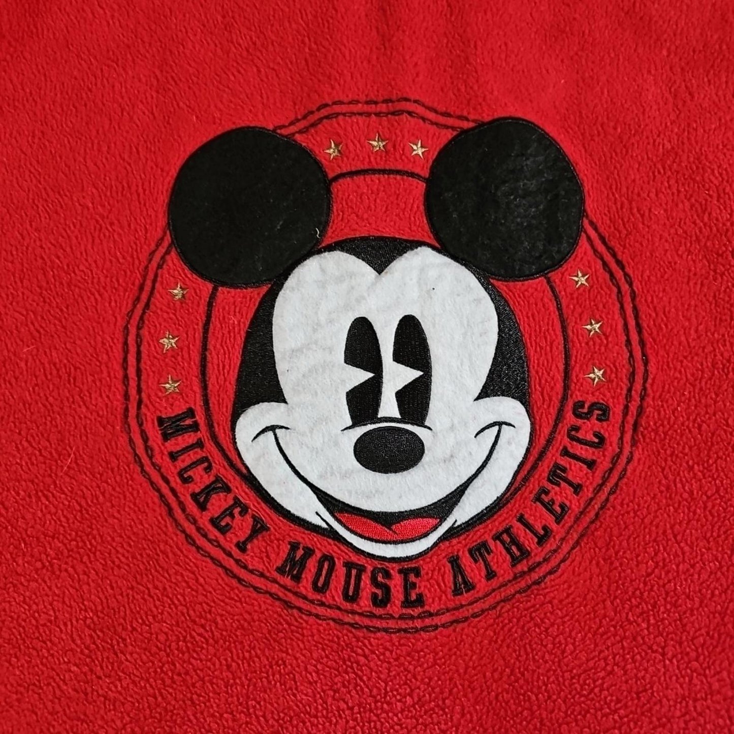 Disney Mickey Mouse Red Fleece Full Zip Hoodie Women's 1X