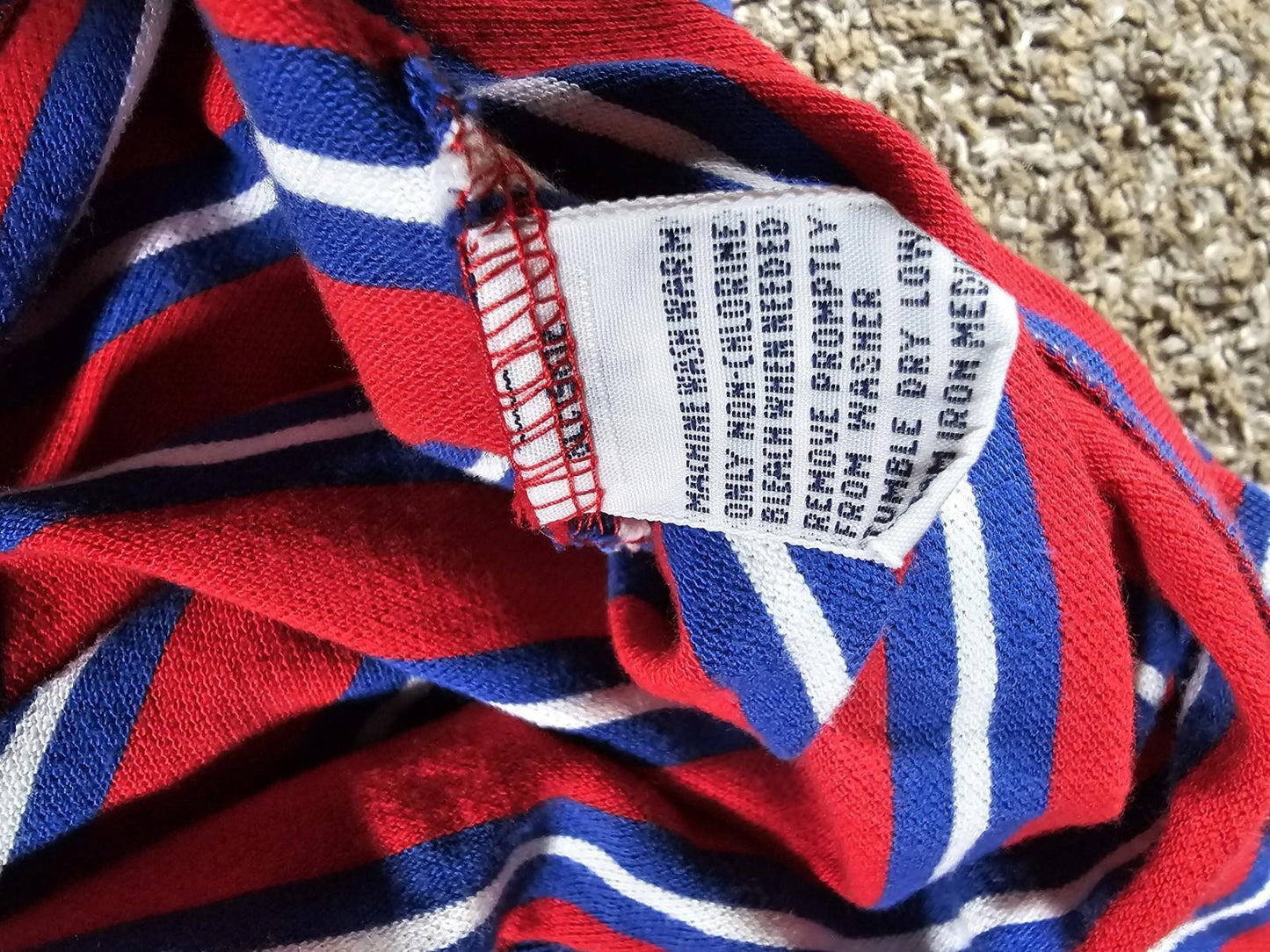 POLO Ralph Lauren Striped Polo Shirt XL Red Blue