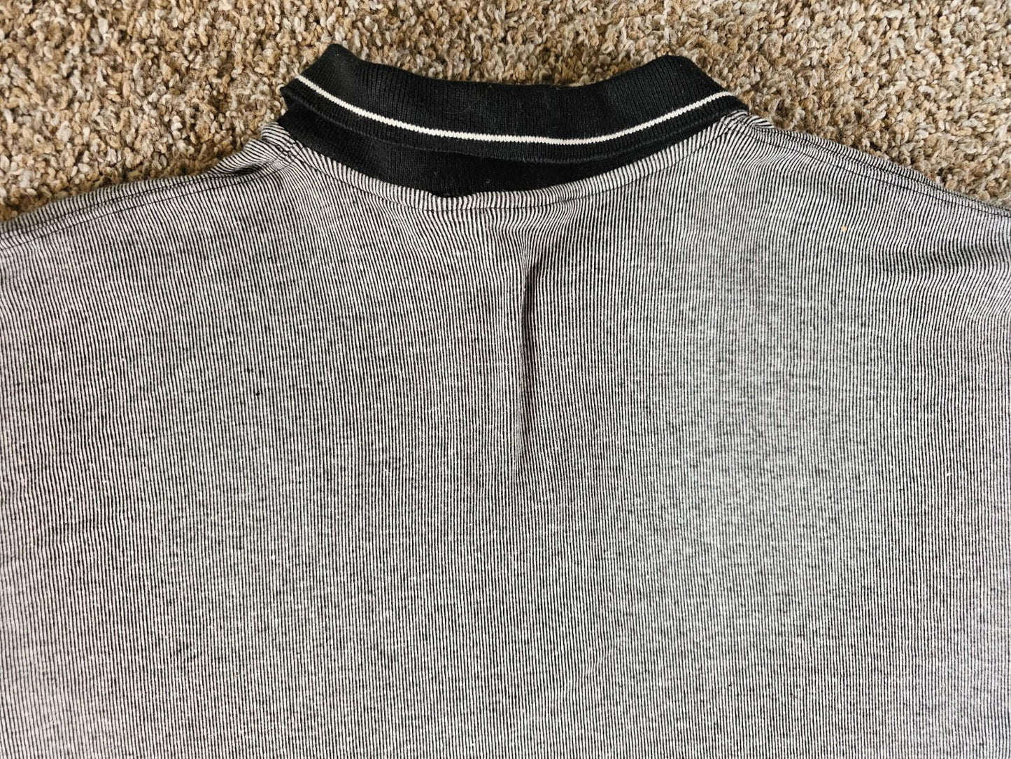 wisconsin badgers logo ACTIVE brand zip polo shirt mens medium gray