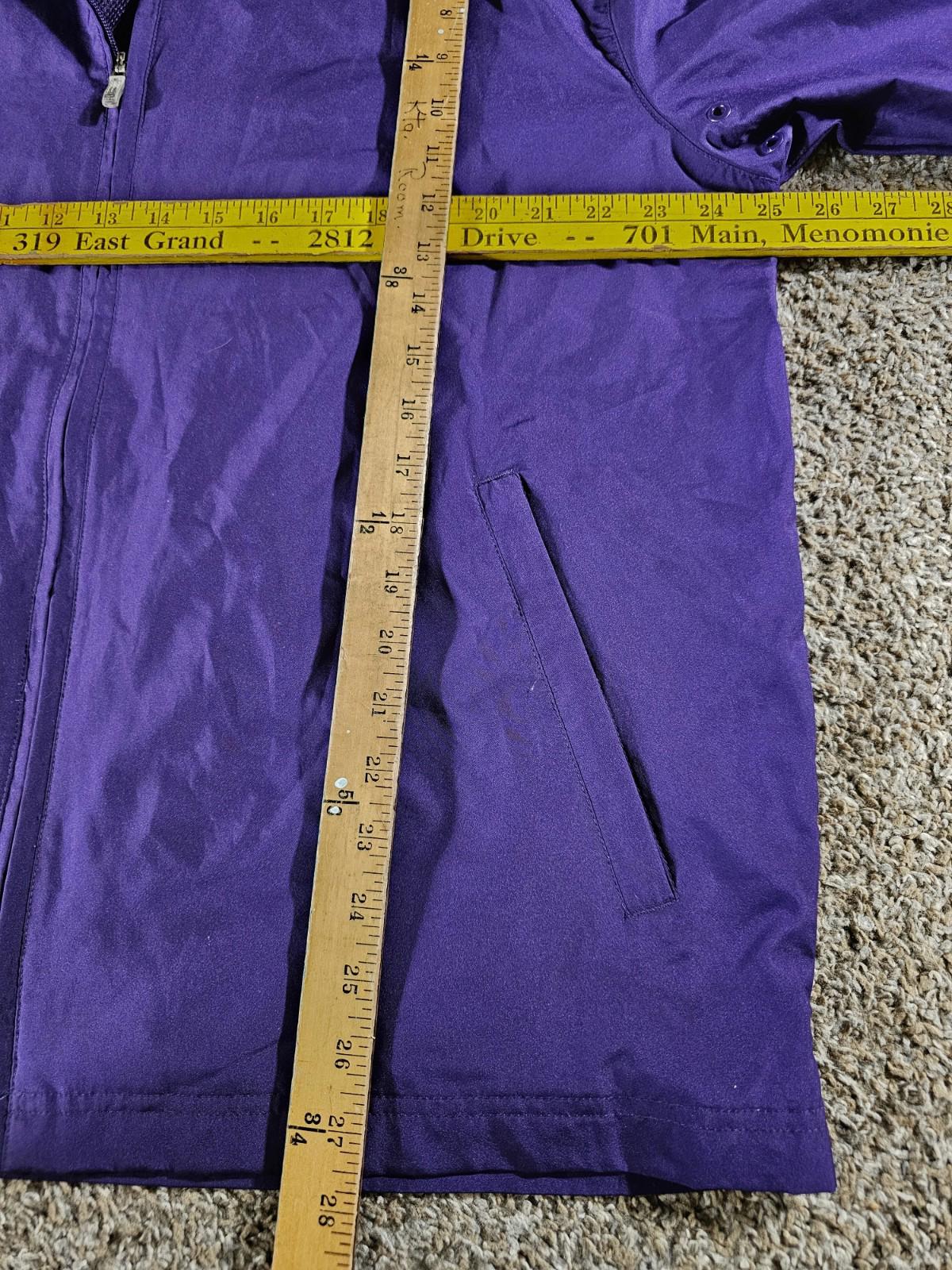 Full Zip Purple New Balance Jacket Vented Zip Pockets LARGE