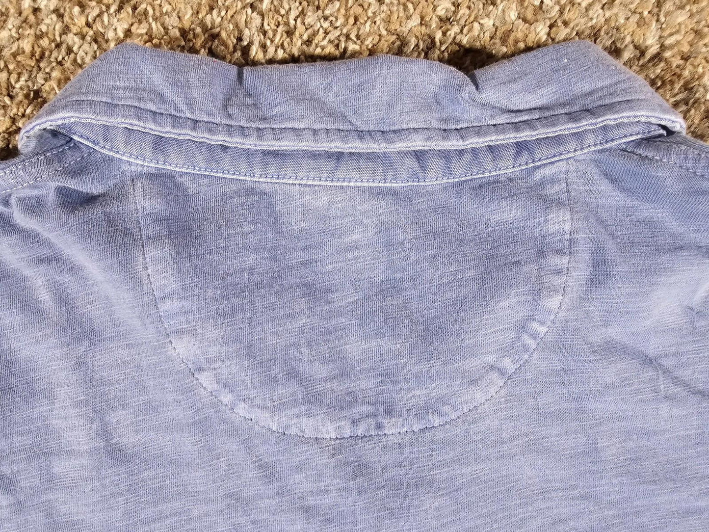 Johnnie O Blue Short Sleeve Golf Casual Open Polo Mens Sz L