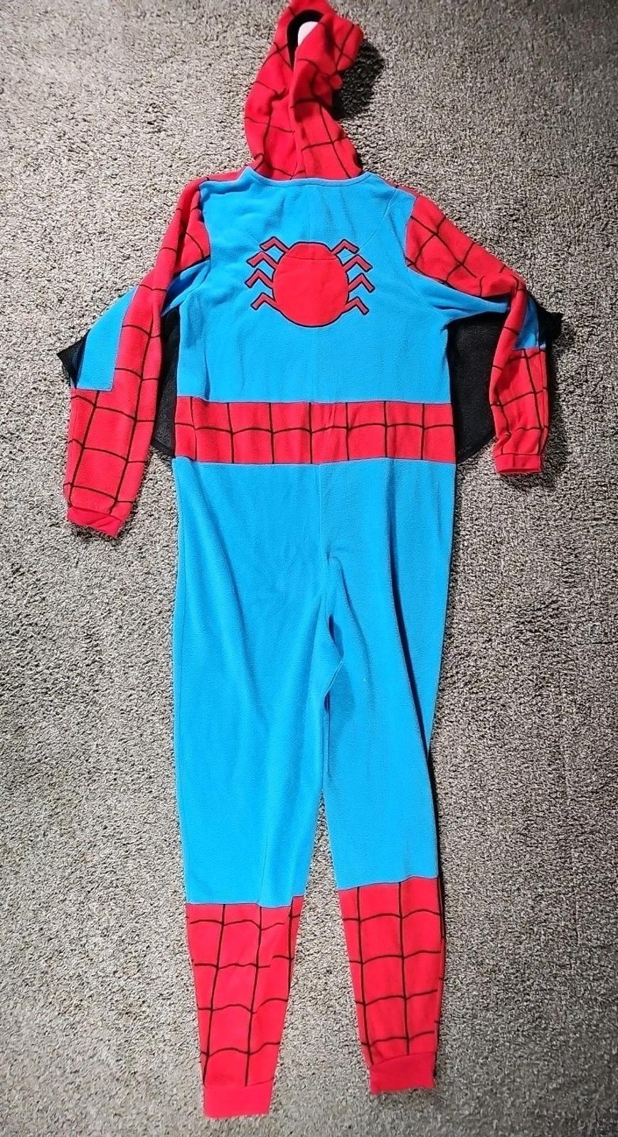 Marvel Spider-Man Superhero Kids Hooded Pajamas Suit L 12-14