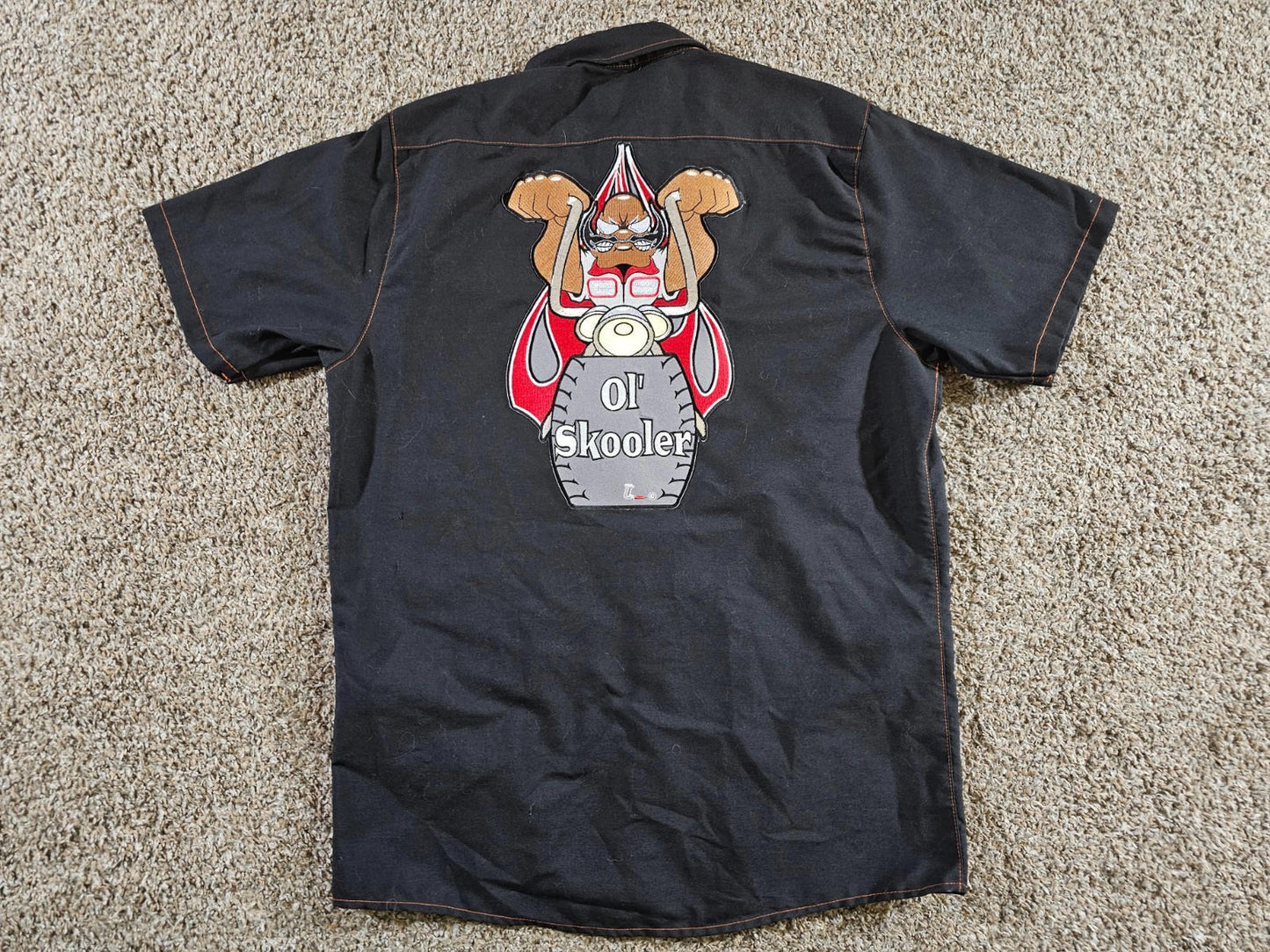 Throttle Threads Kustom Shopwear OL SKOOLER button up shirt