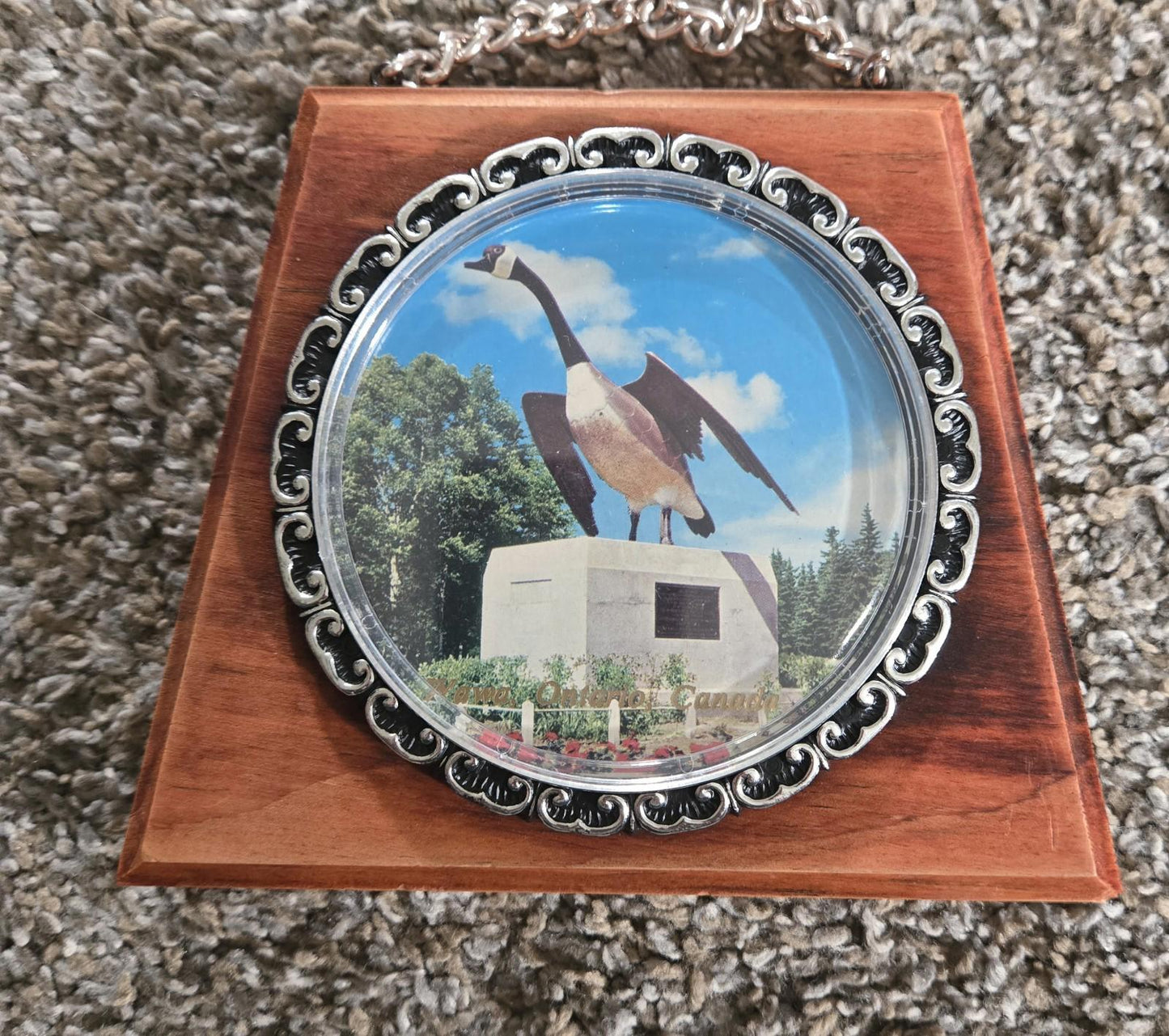 Ottawa, Ontario, Canada Goose Statue Plaque