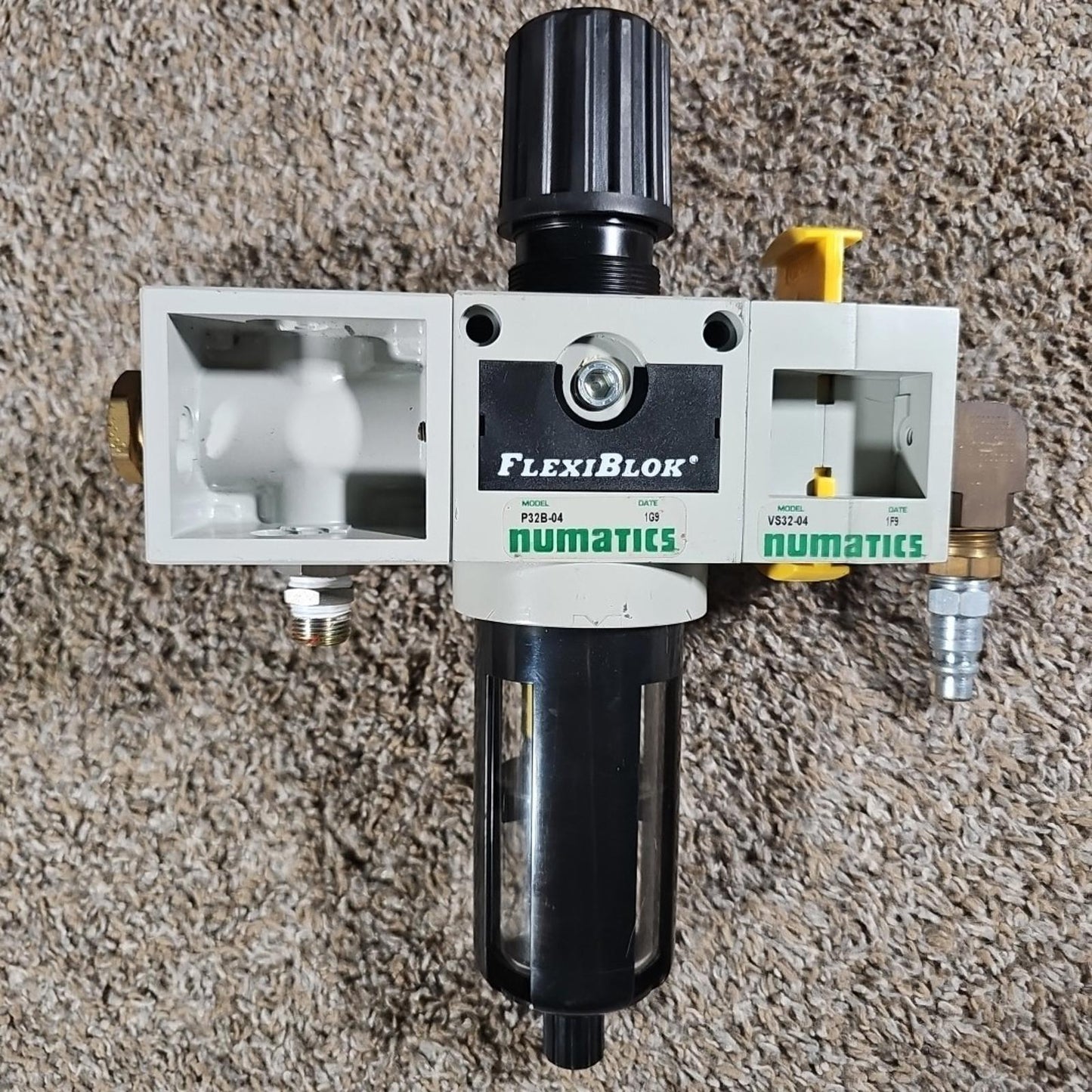 Numatics FlexiBlok Slow Start Valve/Filter/Regulator VS32-04 / P32B-06GM