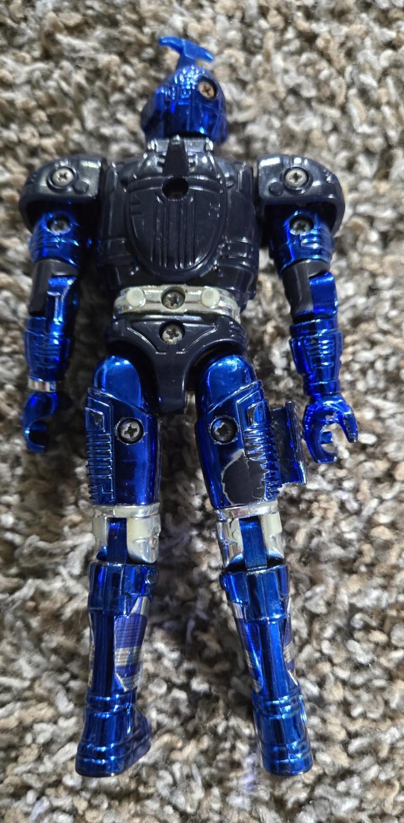Vintage 1996 Bandai Beetleborgs Blue Stinger 6” Action Figure