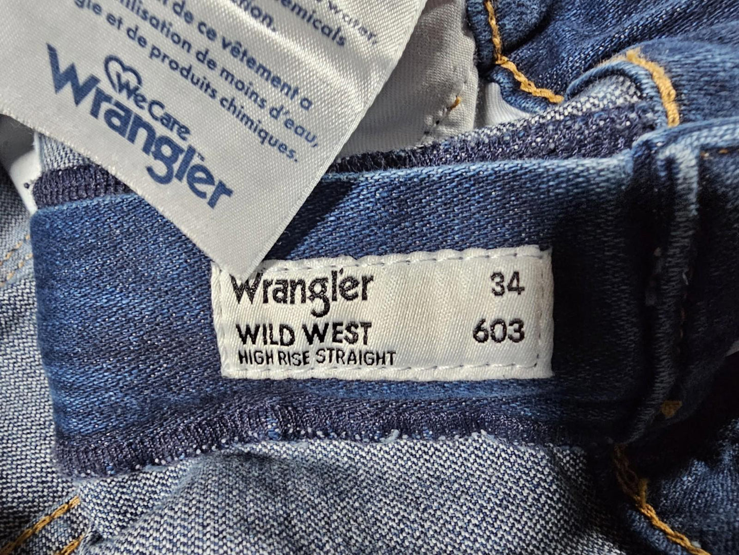 Wrangler Wild West Hi Rise Straight 603 Jeans 34x28