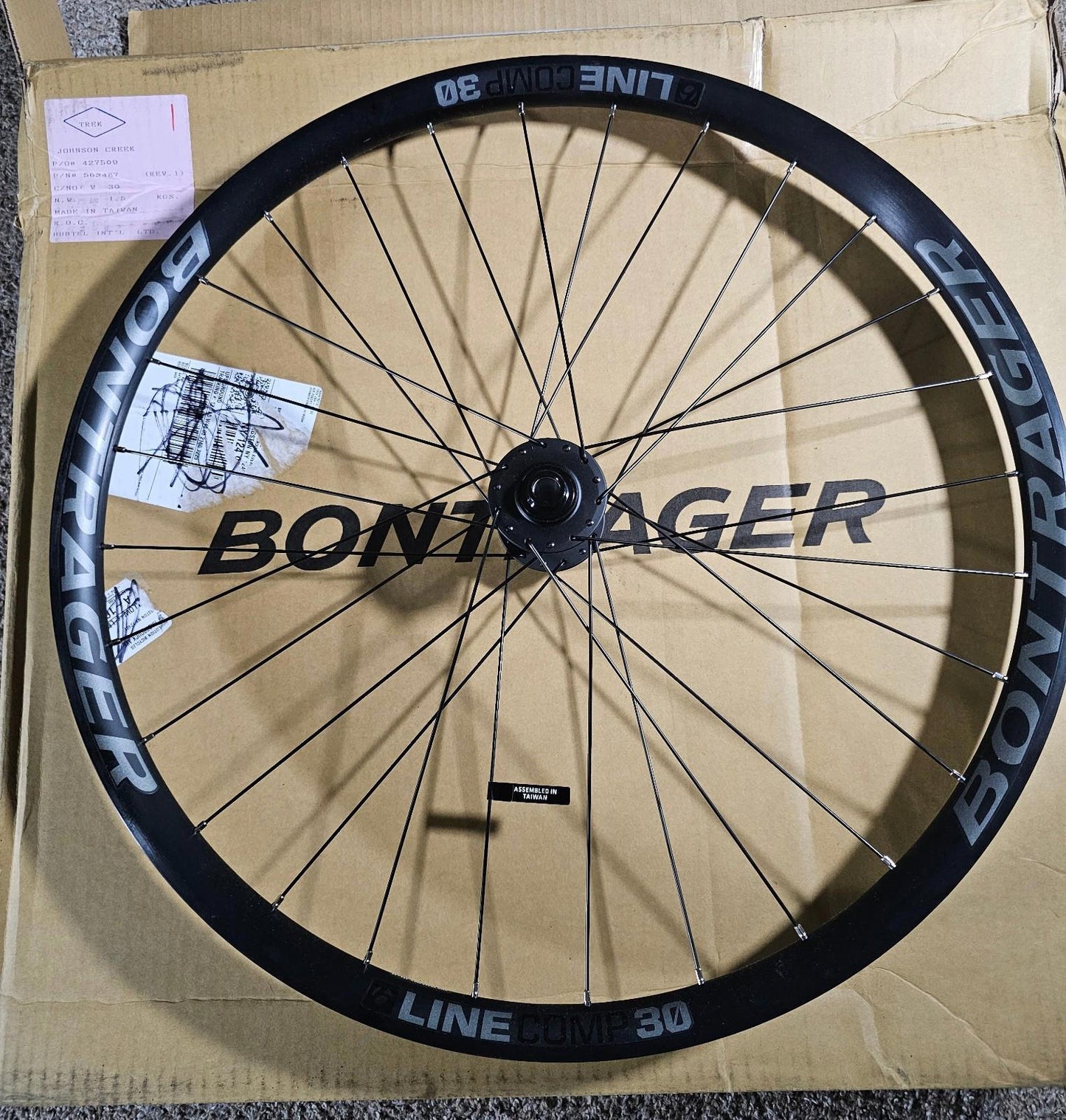 TREK Bontrager Line Comp 30 Front MTB TLR Alloy Wheel 27" NWD