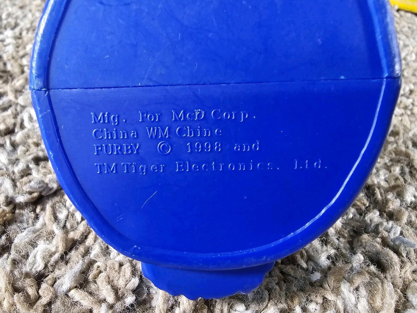 1998 McDonald's blue FURBY purple hair