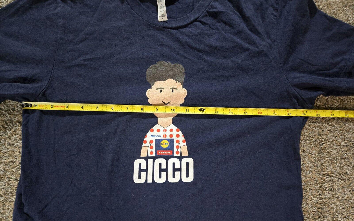 Bontrager TREK SRAM "Cicco" Italian Bicyclist Tshirt Sz Med