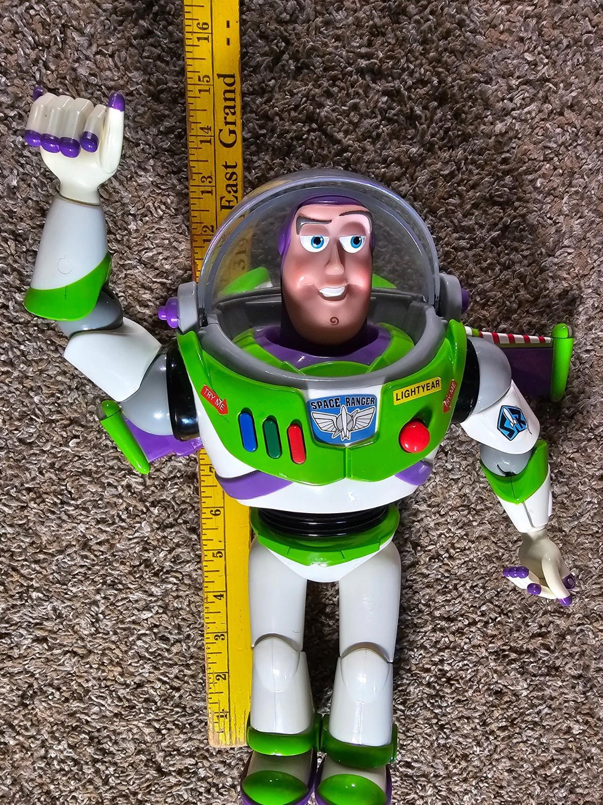Disney Store Toy Story Buzz Lightyear London 12" Tested DAMAGE