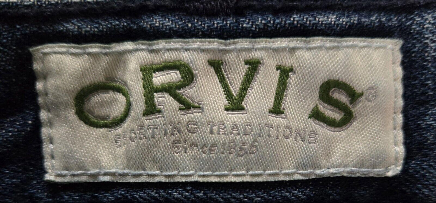 Orvis Sporting Traditions Pleated Cotton Denim Pant Size 38
