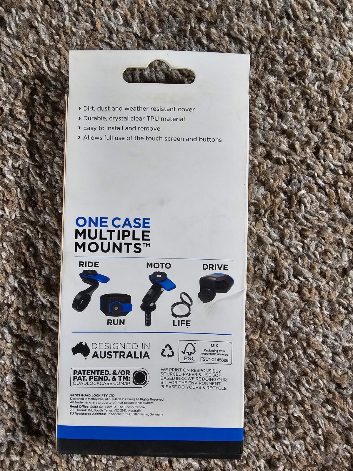 quad lock iPhone pro 2021 6.7" poncho NIB Old Stock