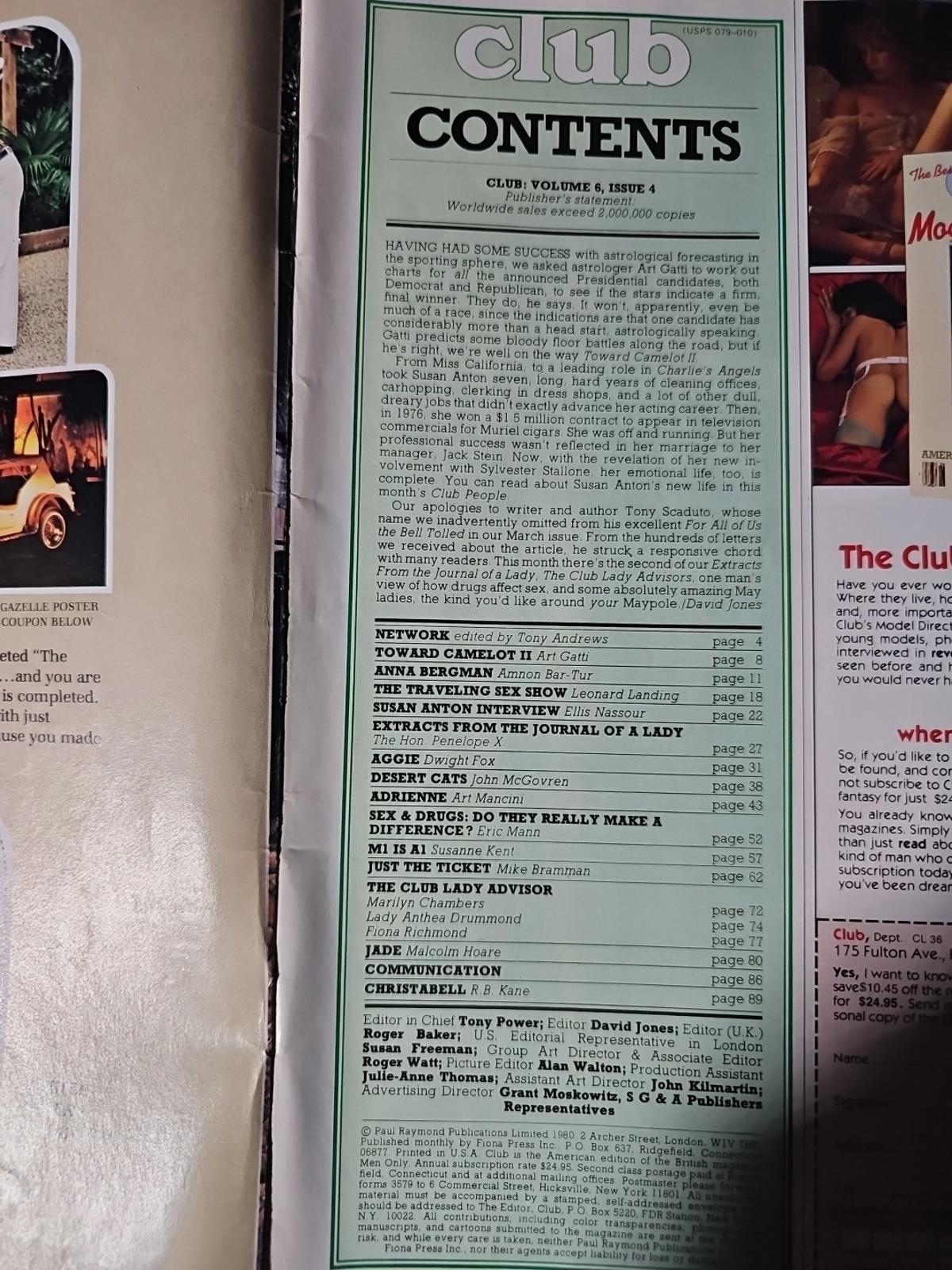Club Mens Magazine May 1980 Vintage