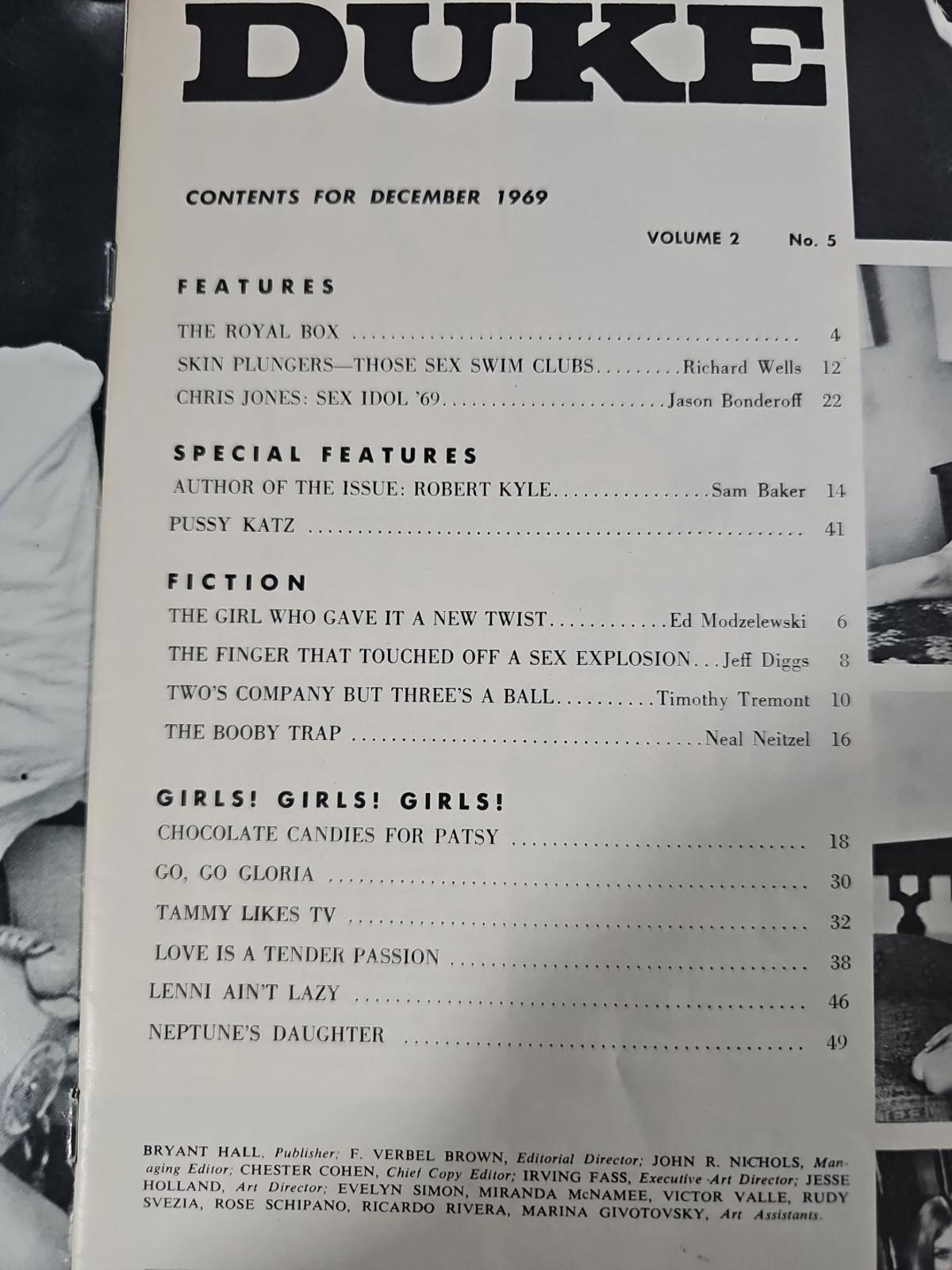 Duke Vintage Magazine December 1969 Vol 2 No 5