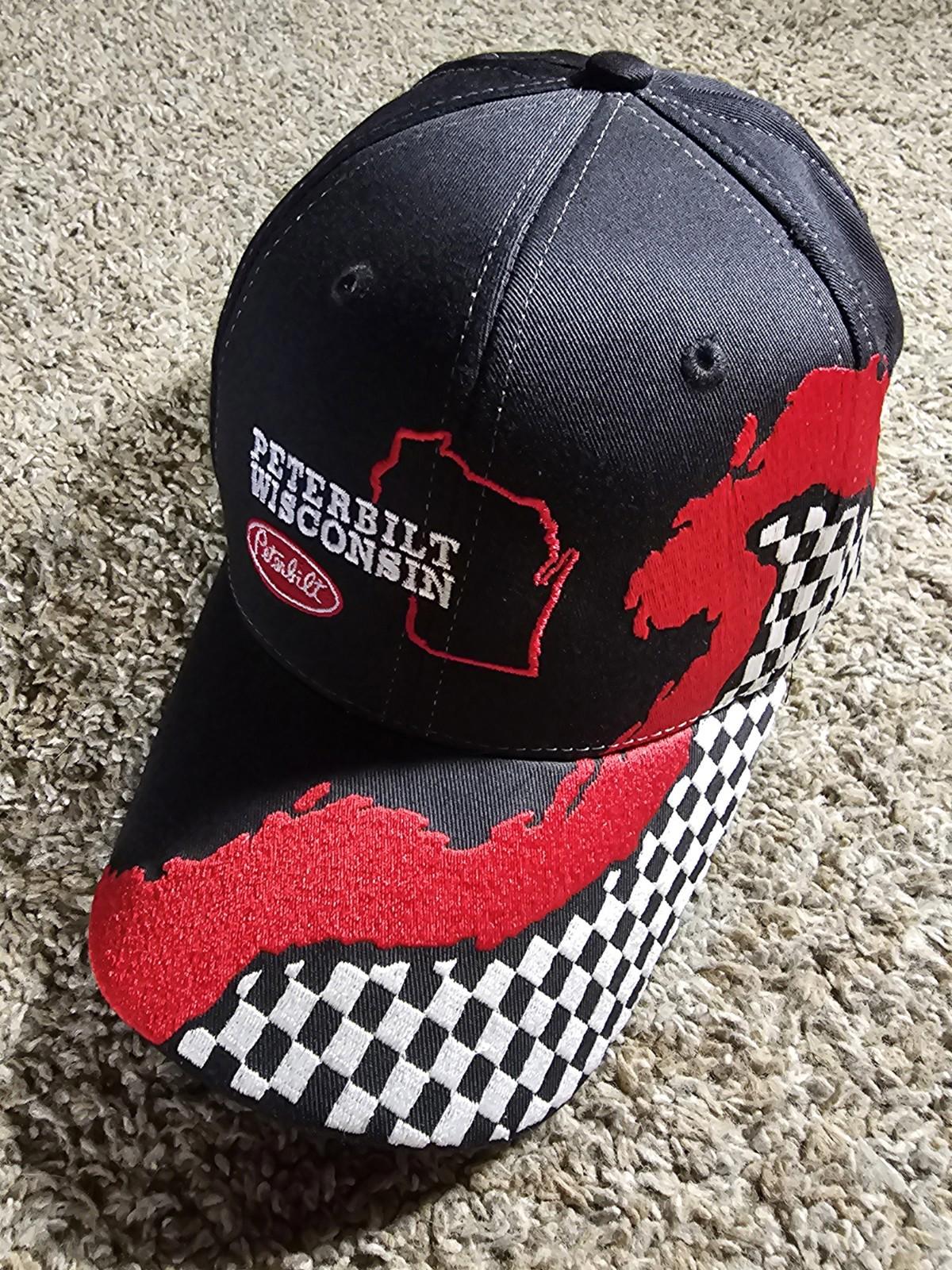 Peterbilt Wisconsin Nissun strapback hat Checkered Flag