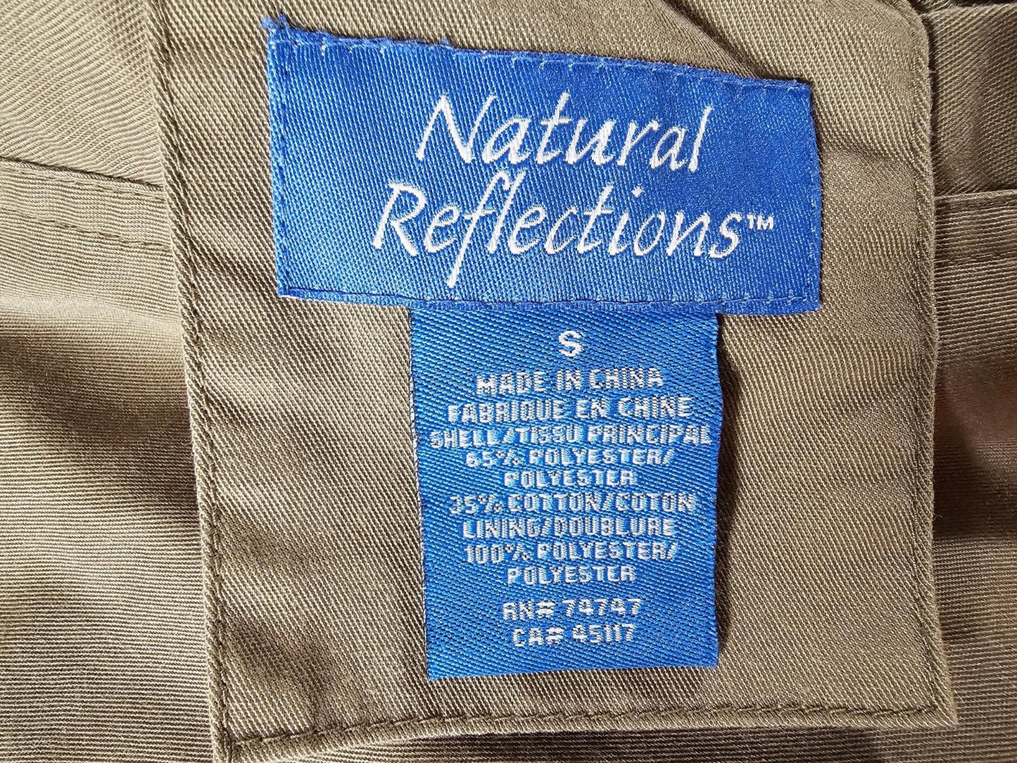 Natural Reflection reversible fleece fullzip jacket Unisex S