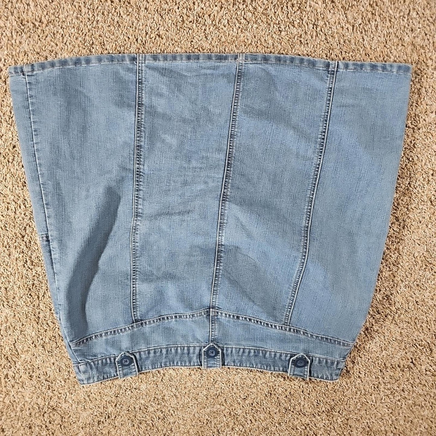 Cherokee Brand Sz 16 Denim Jean Skirt