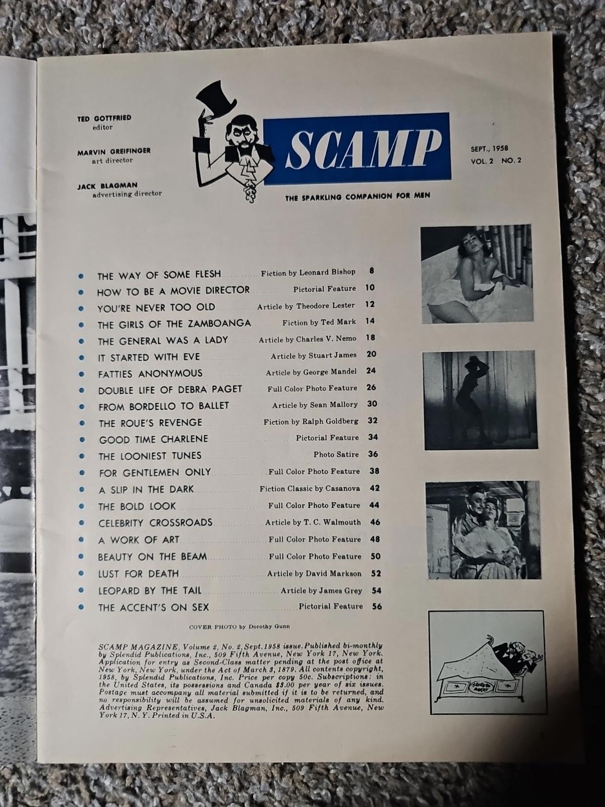 Scamp Magazine Vol. 2 #2 VG 1958