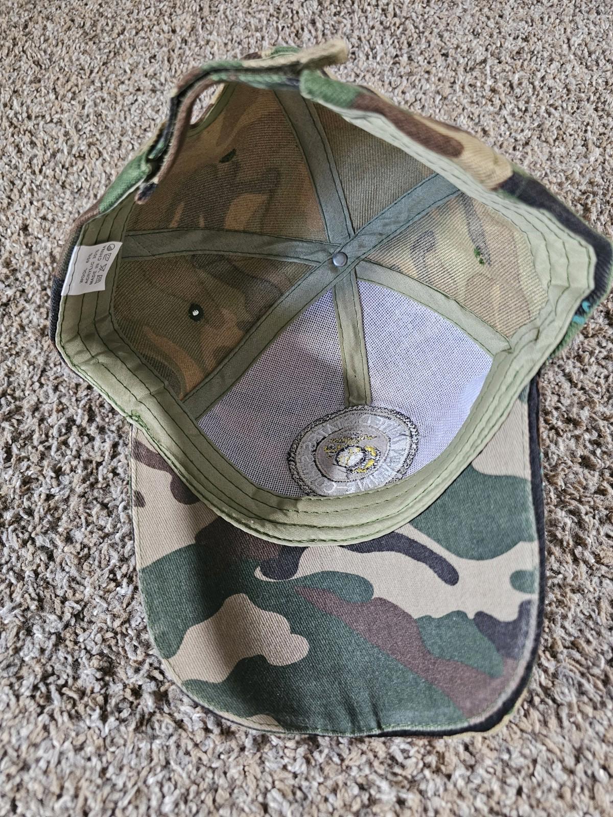 United States Marine Corps Baseball Hat Camo Wool acrylic