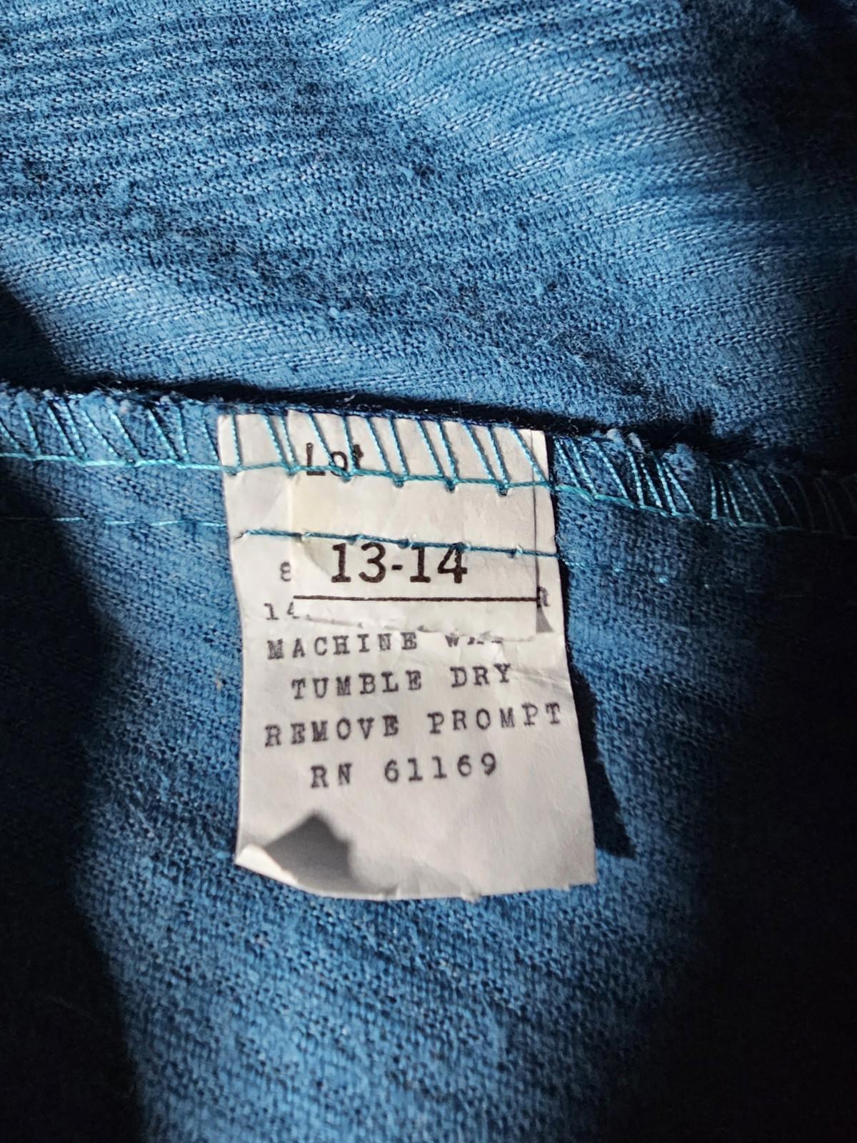 blue teal corduroy pants size 13-14 27x30